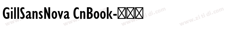 GillSansNova CnBook字体转换